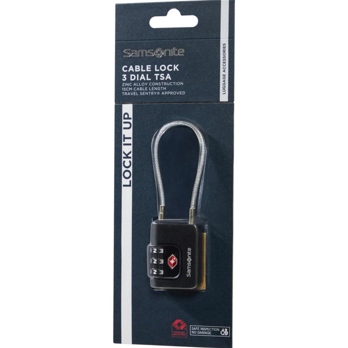 Samsonite Cijferslot 155576 Cablelock TSA Black 1041