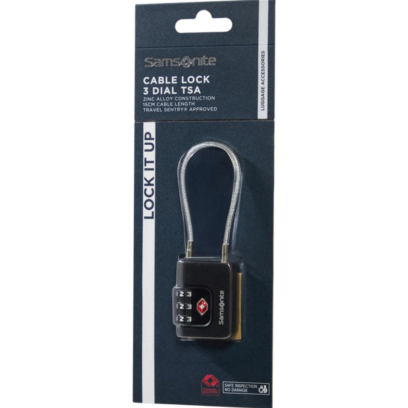 Samsonite Cijferslot 155576 Cablelock TSA Black 1041