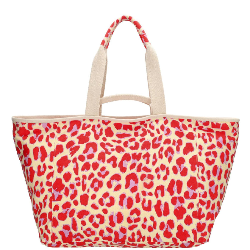 Zebra Trends Strandtas 22487 Luipaardprint rood 1034