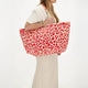 Zebra Trends Strandtas 22487 Luipaardprint rood 1034