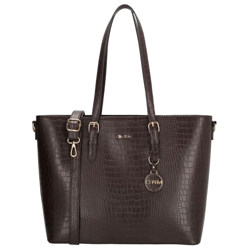 Charm Shopper 26314 Birmingham croco Donkerbruin 097