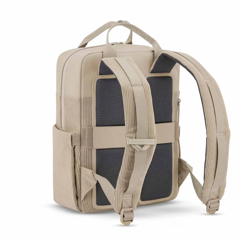 Kapten & Son Laptoprugzak Bergen Pro Cord Dusty Sand Cord