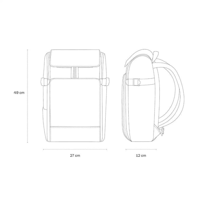 Kapten & Son Rugzak Bali fleece medium Sandstone