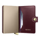 Secrid Pasjeshouder Miniwallet Diamond Emboss Bordeaux +