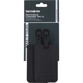 Samsonite Kofferlabel 155592 Luggage tag x2 Black 1041
