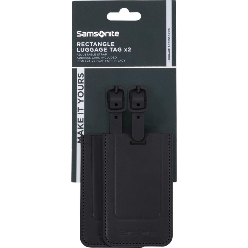 Samsonite Kofferlabel 155592 Luggage tag x2 Black 1041