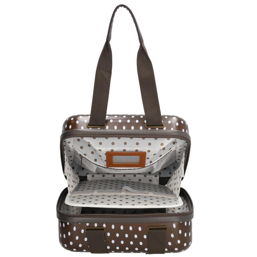Charm Beautycase 23794 Dots Donkerbruin/wit 1291 Dots