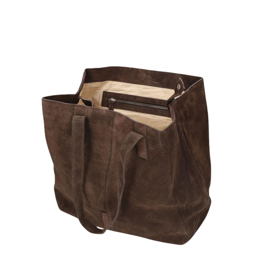 Shabbies Amsterdam Tas SH003700161W Florine suede Dark Brown suede