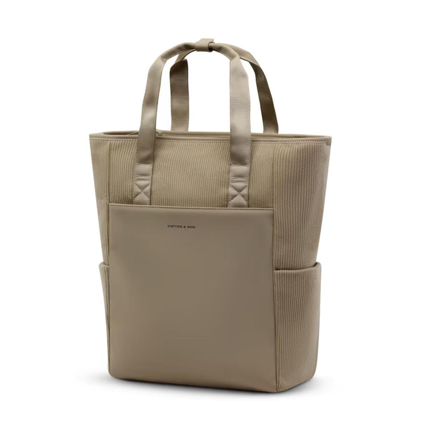 Kapten & Son Rugzak Lindby Pro Cord Dusty Khaki Cord