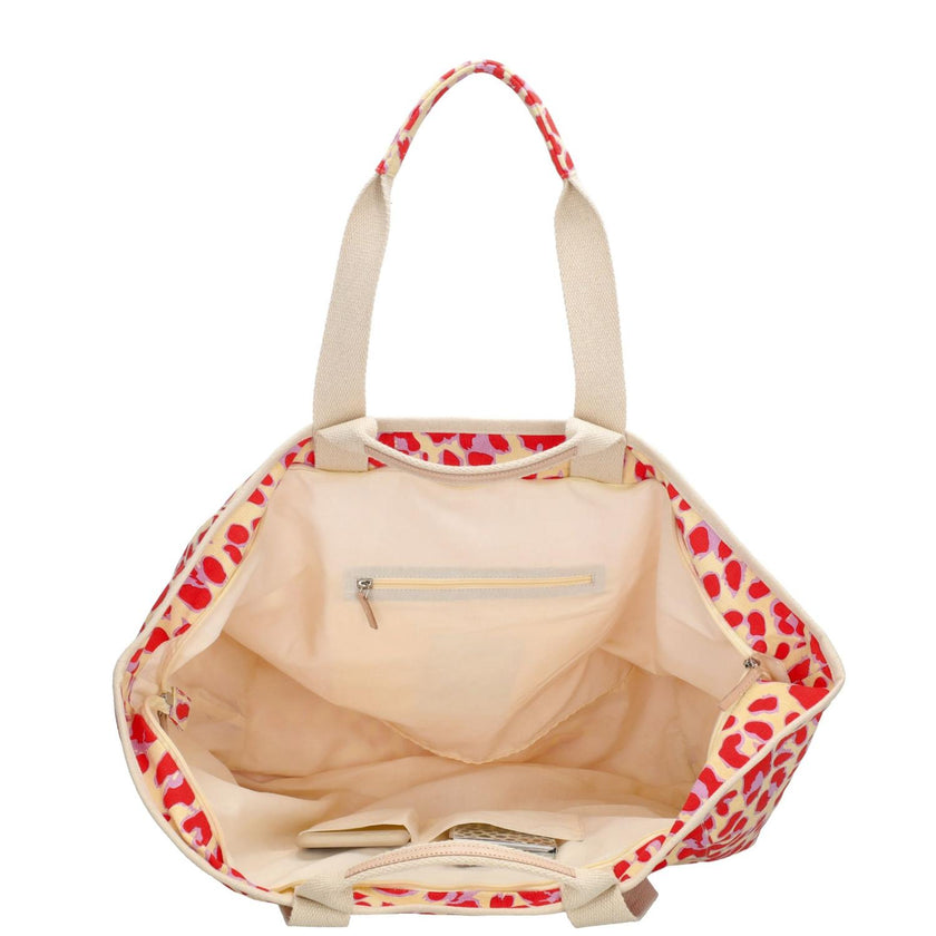 Zebra Trends Strandtas 22487 Luipaardprint rood 1034