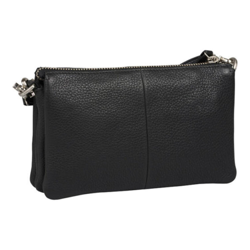 Burkely Tasje 1000343 Triple pocket zip Zwart