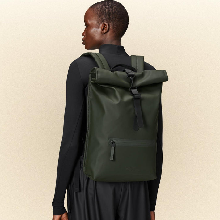 Rains Rugzak 13320 Rolltop Rucksack 03 Green