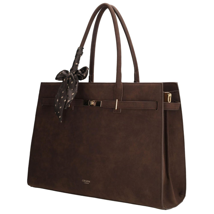 Charm Laptoptas 25997 The Hamptons Donkerbruin 097