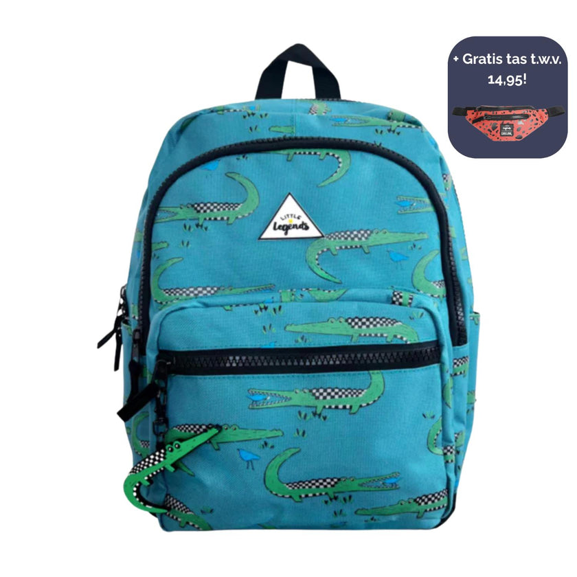 Little Legends Rugzak LL2011 Backpack L Croco Checkerboard 02