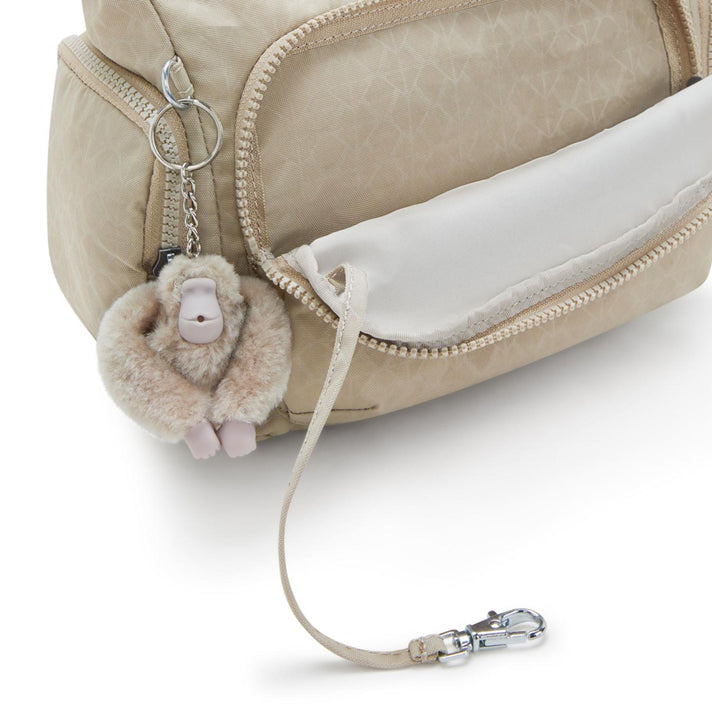 Kipling Tas Gabb S 14611 96A Sign.Beige embos