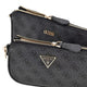 Guess Tas rits BG787971 Noelle mini Coal logo