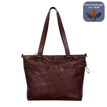 Spikes&Sparrow Shopper 501160 Donkerbruin 01