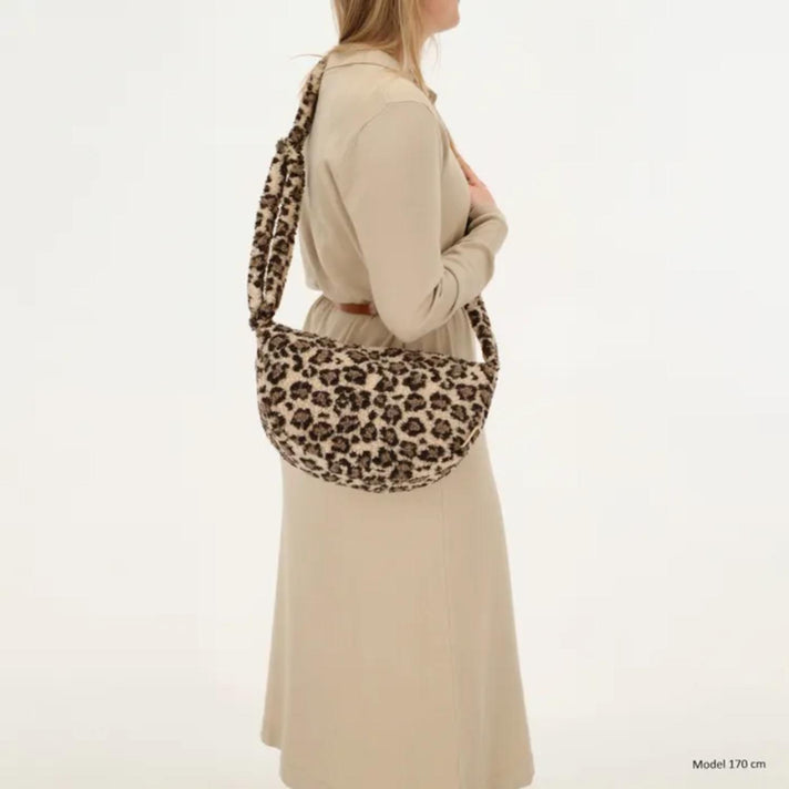 Beagles Tas W01241- Lugo Teddy Luipaard Beige 094