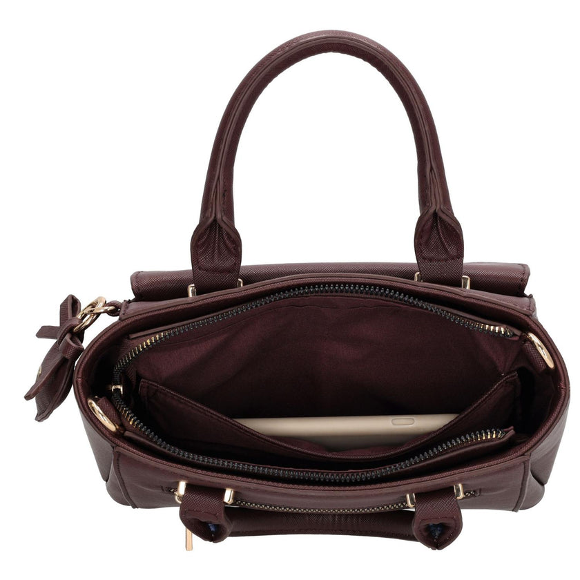 Charm Handtas W01262 Bordeaux rood 007