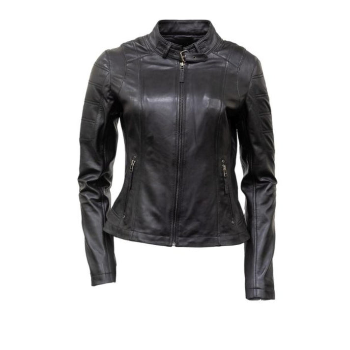 Dekkers ledermode Dames jas Chessy lam Zwart