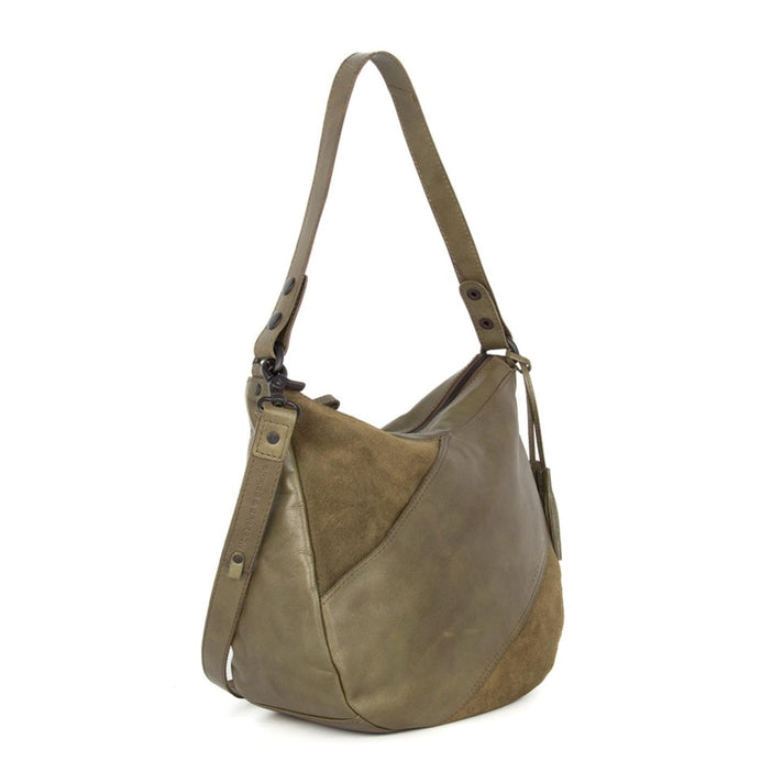 Spikes&Sparrow Tas 608171 Suede mix Green 06