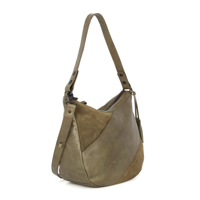 Spikes&Sparrow Tas 608171 Suede mix Green 06