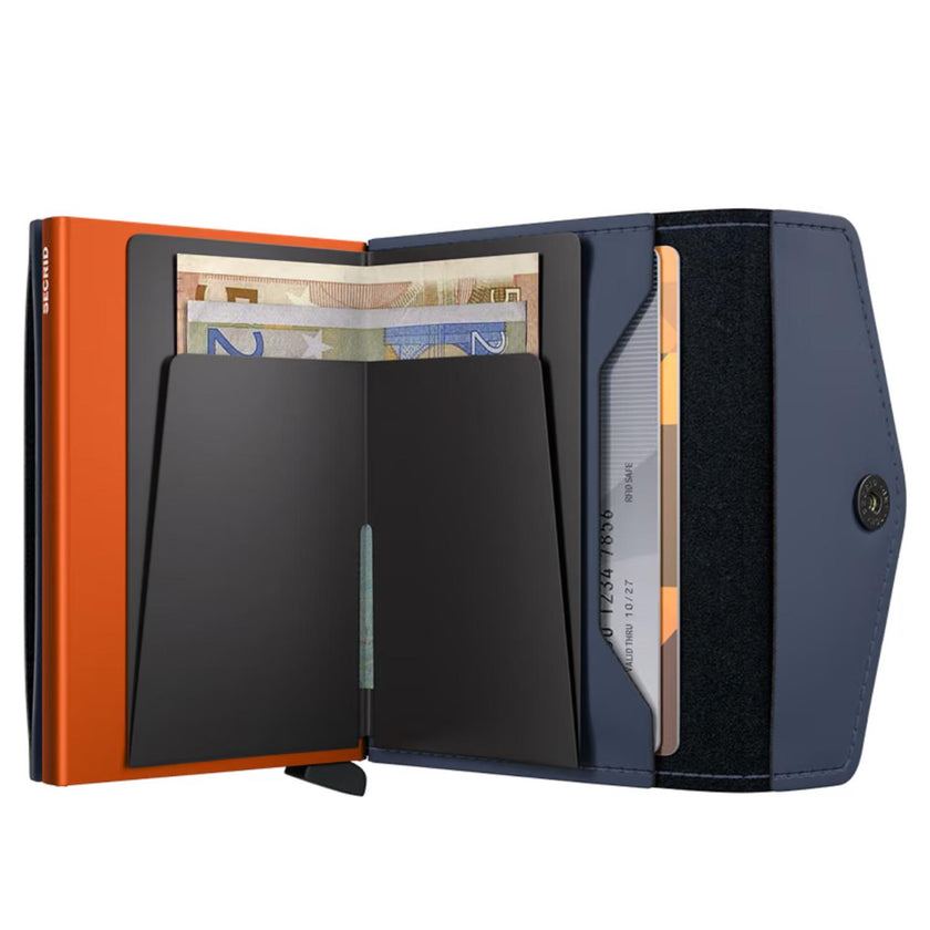 Secrid Envelope wallet Envelope wallet matte Nightblue-orange
