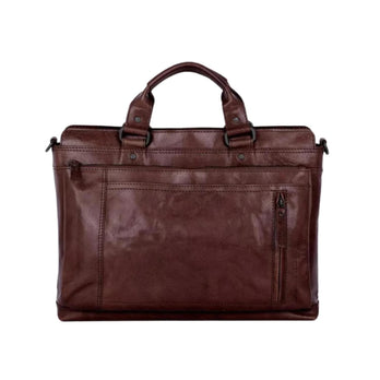 Spikes&Sparrow Laptoptas 501370 Donkerbruin 01