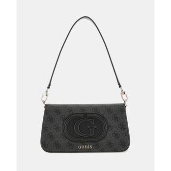 Guess Tas klep ESG951320 Eco mietta Coal logo/black