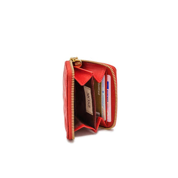 Mosz Portomonnee Sophie wallet Quilted Red shiny light gold 10