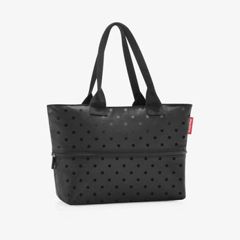 Reisenthel Tas Shopper E1 Glossy dots Black 7075