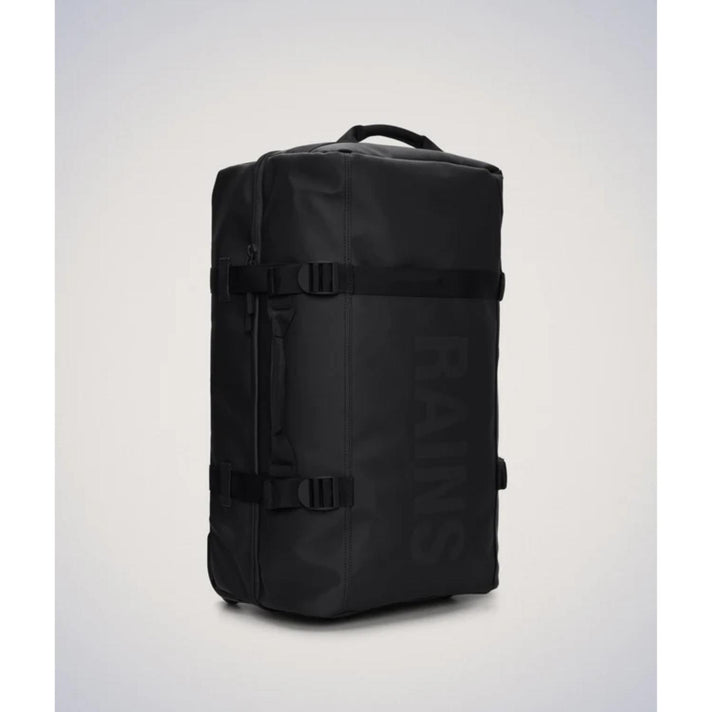 Rains Trolley weekendtas 13520 Texel checkin bag 01 Black