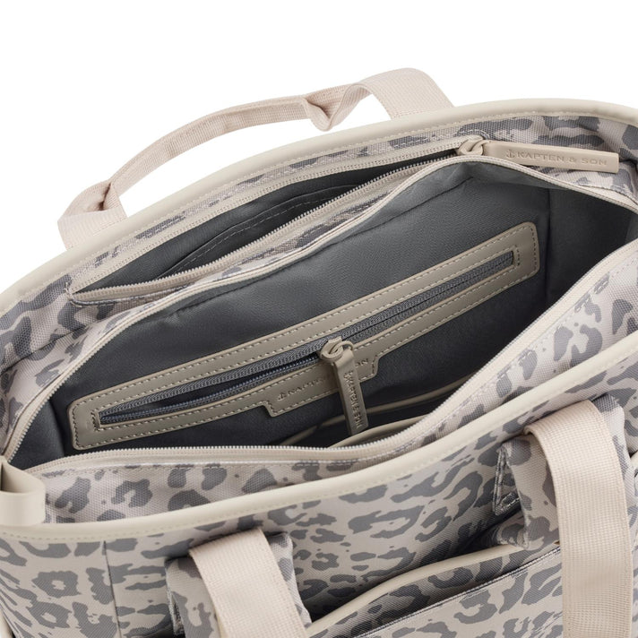 Kapten & Son Laptoprugzak Lindby Leo Sandstone Leopard