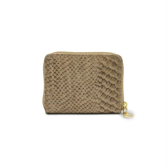 Mosz Portomonnee Sophie wallet Jungle Taupe shiny light gold 20