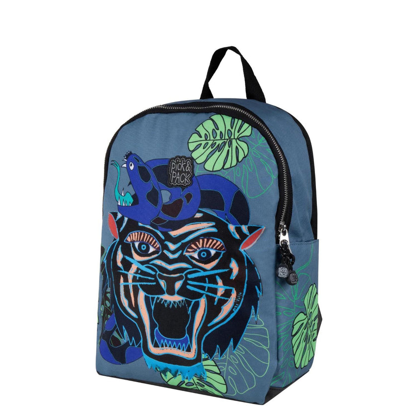 Pick&Pack Rugzak PP20192 M Dangerous Cat 08 Jeansblue