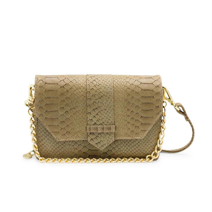 Mosz Telefoontasje Kris Bag Jungle Taupe shiny light gold