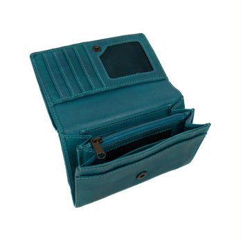 Bear Design Portemonnee CL15572* Flappie Aqua