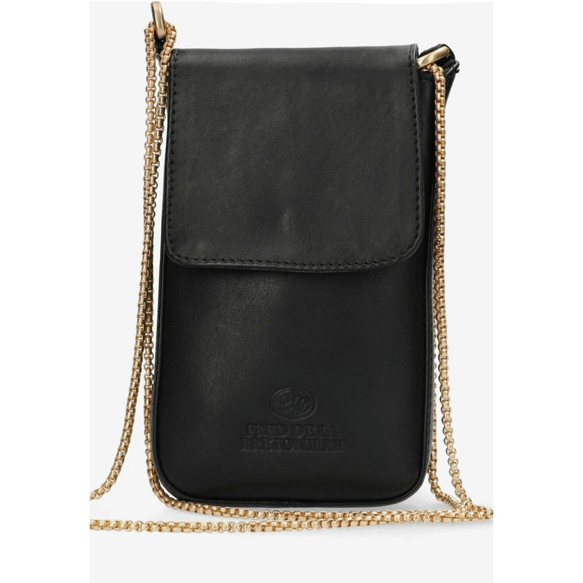 Fred de la Bretoniere Telefoontasje 261010306 S V.T.Leather Zwart