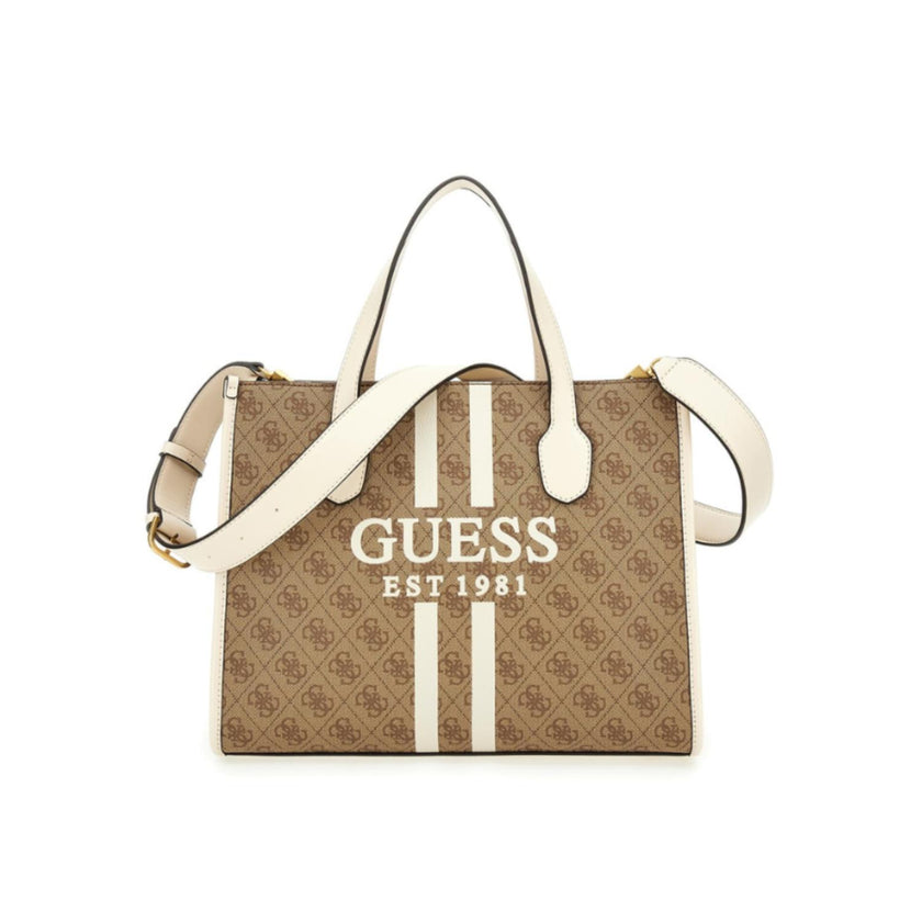 Guess Tas 65220 Silvana Latte/Stone Logo