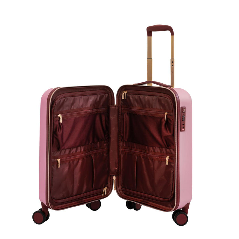 Mosz Handbagagekoffer Lauren 55cm Blush Pink 38