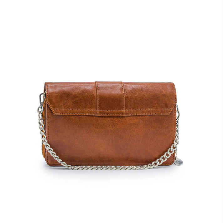 Mosz Telefoontasje Kris Bag Vintage Cognac Brushed Silver