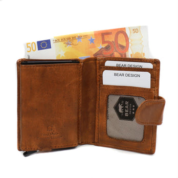 Bear Design Portemonnee CL15253 CC Kris Cognac