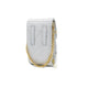 Mosz Telefoontasje Phonebag Quilted Off White shiny light gold 12