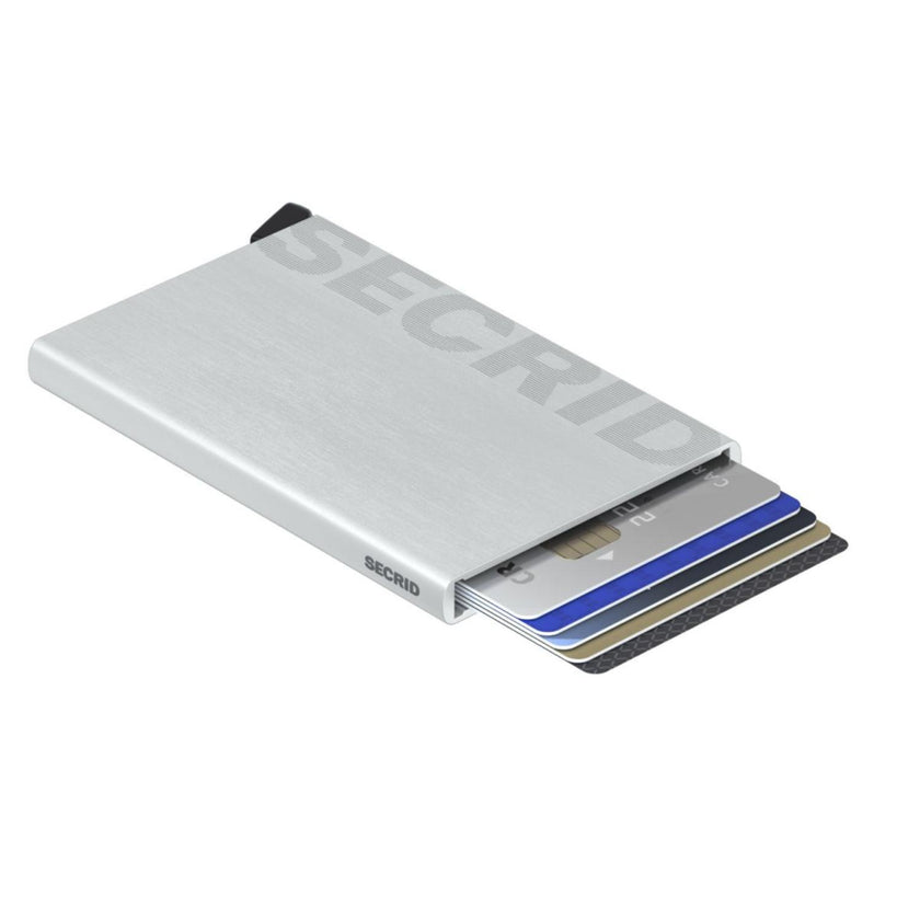 Secrid Pasjeshouder Cardprotector Laser Logo Silver