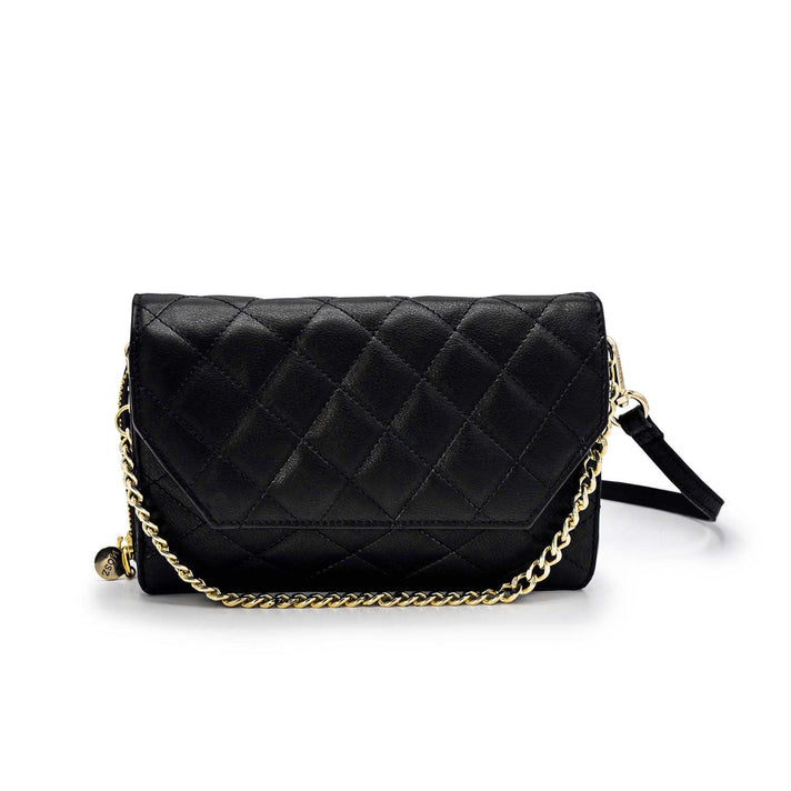 Mosz Telefoontasje Kris Bag Quilted Black Shiny Gold